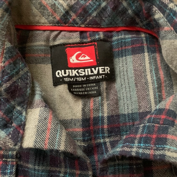 Quicksilver 18 month plaid - Picture 3 of 4
